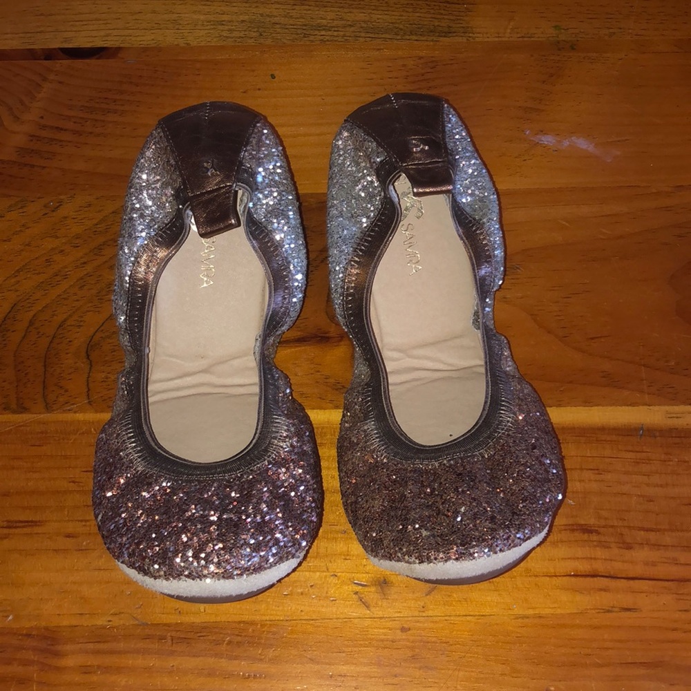 Yosi Samara glitter ombré flats